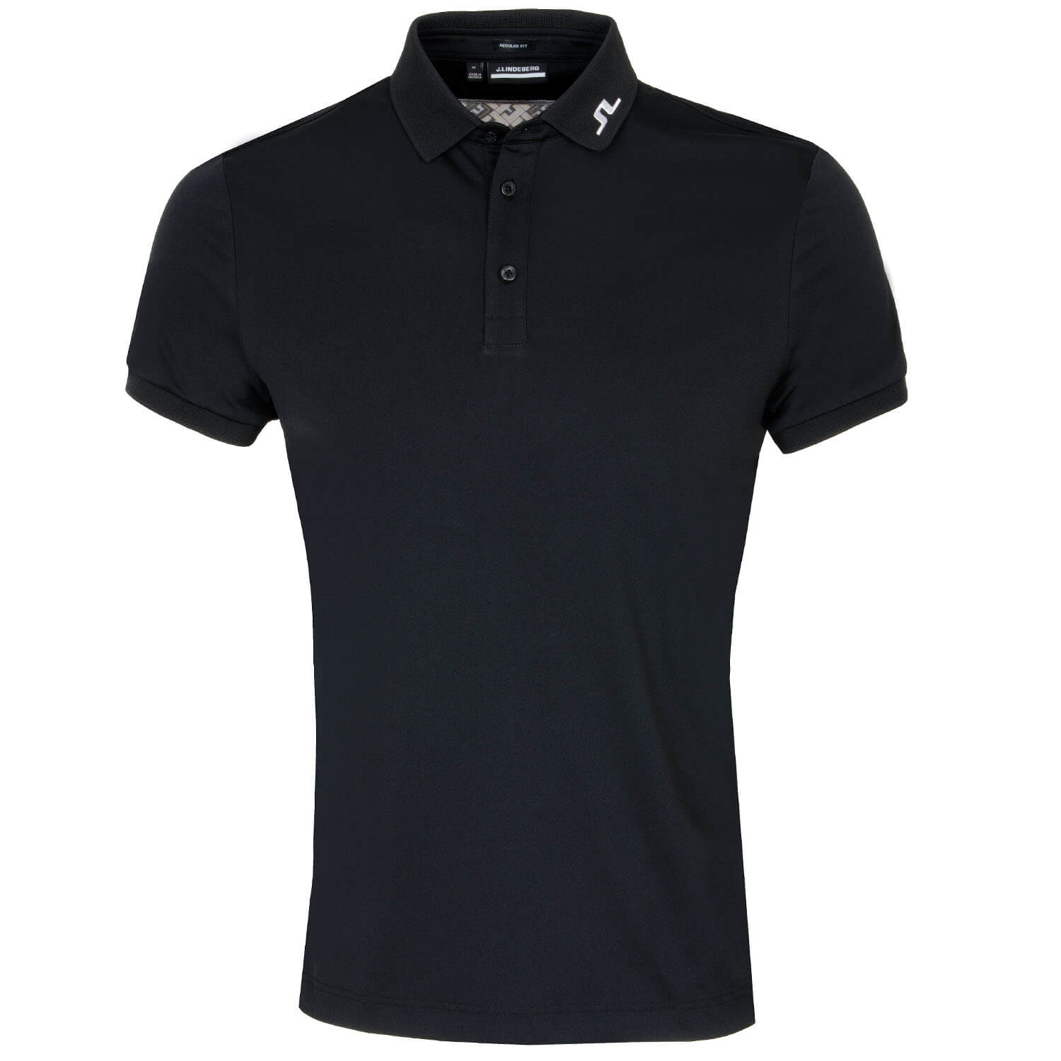 J Lindeberg KV Polo Shirt Black Scottsdale Golf